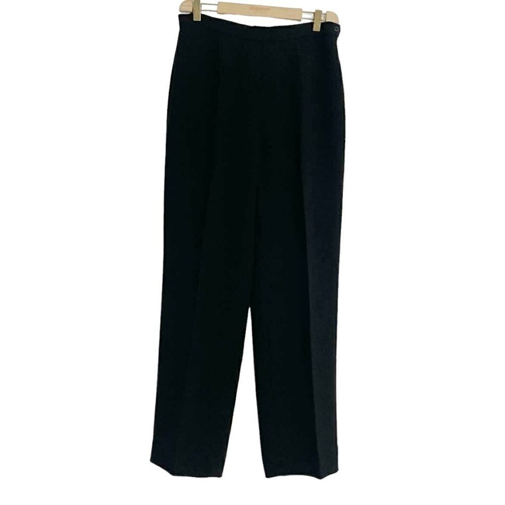 Albert Nipon Size 12 Black Dress Pants Trousers Career Classy